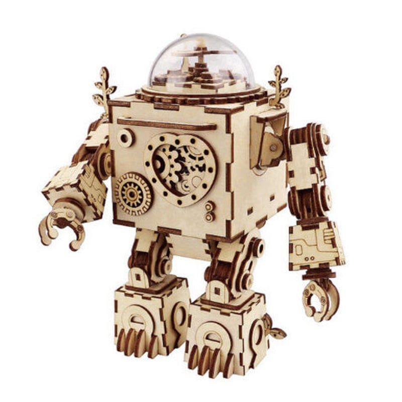 オルゴール】 ROBOTIME ロボット 3D立体パズル Can't take my eye