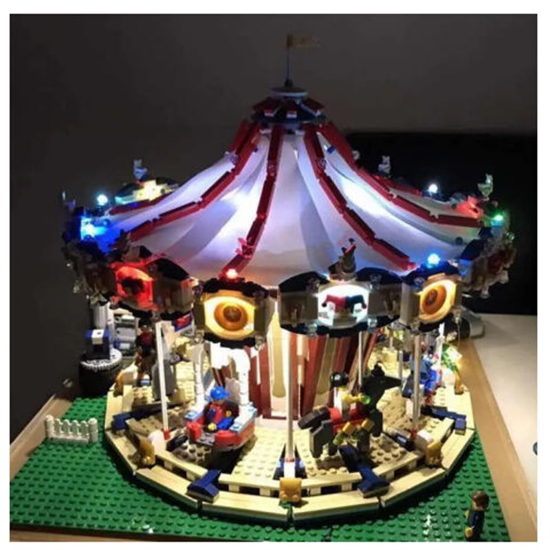 LEGO レゴ クリエイター 10196 互換 メリーゴーランド LED ライト 