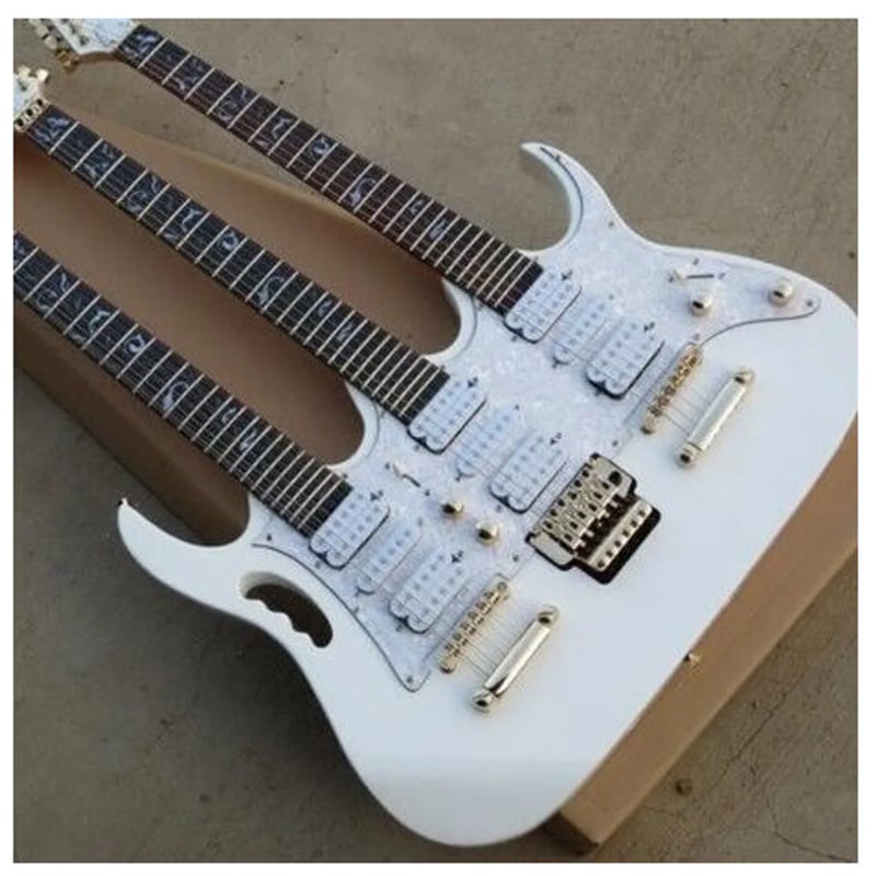 トリプルネックエレキギター 変形ギター 計24弦(6弦＋6弦＋12弦