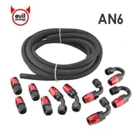 メッシュホース+接手 an6 オイルクーラーホース エンドオイル ホースライン5メートル