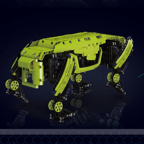 【3色展開】 犬型 電動 ロボット ブロック リモコン 動く おもちゃ プレゼント ペット デジタルペット