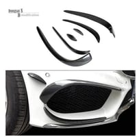 ベンツ フロント バンパー グリル ガードナー C63タイプ デコレーション カバー W205 AMG カーボン柄 黒 ブラック BENZ