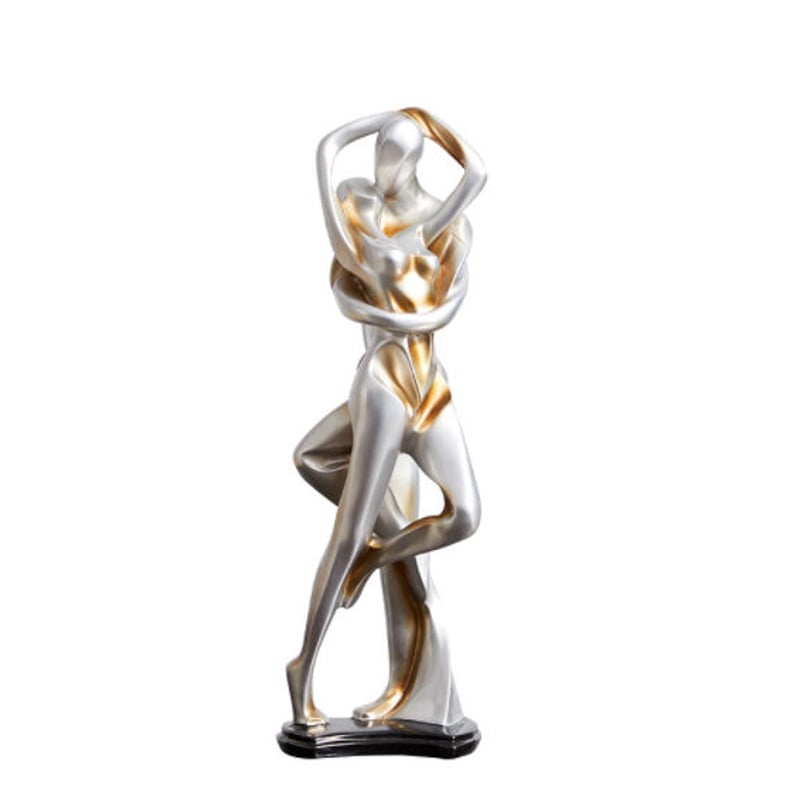 オブジェ】 置物 北欧インテリア 彫刻 ダンサー カップル 恋人 アート