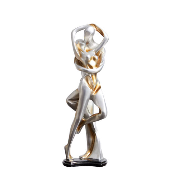 オブジェ】 置物 北欧インテリア 彫刻 ダンサー カップル 恋人 アート