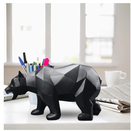 【オブジェ】 クマ ブラックベア 熊 26.5cm 樹脂彫像 部屋装飾品 北欧 お洒落インテリア 置物 プレゼント ギフト 雑貨