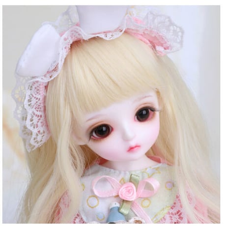 球体関節人形 1/6 フルセット BJD 本体＋眼球＋服＋靴＋ウィッグ＋メイクアップ済み カスタムドール 幼女 ピンク色 洋服 可愛い 26cm 選べる2色