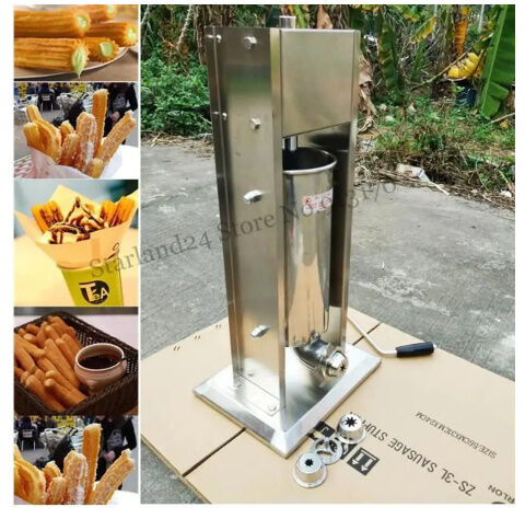 縦型3L チュロスメーカー チュロスマシーン チュロス絞り機 口金 3種