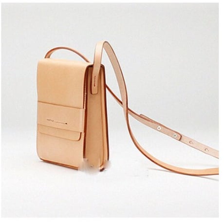 レザークラフト スクエア ショルダーバッグ クラフト 型紙 ステンシル テンプレート