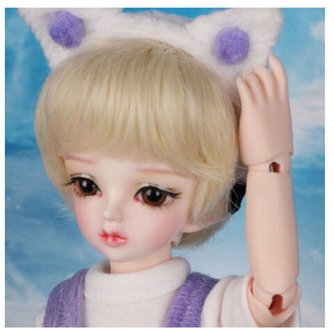 球体関節人形 BJD 1/6 猫耳が可愛い 女の子 フルセット 本体＋眼球＋服