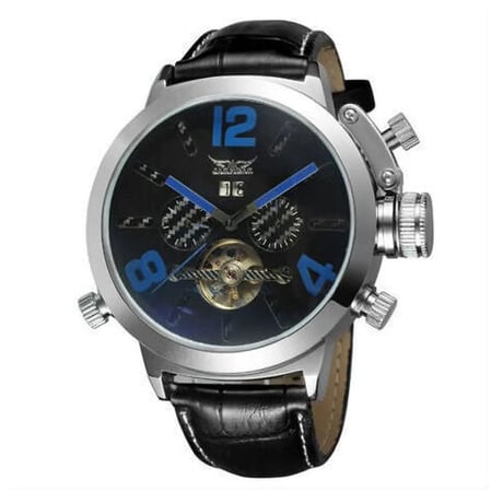 メンズ腕時計 スケルトン レーシングスポーツ ミリタリー 機械式腕時計 メカニカル 高品質 レザーバンド