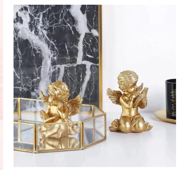 美術品・アンティーク・コレクション 天使のオブジェ 2体セット