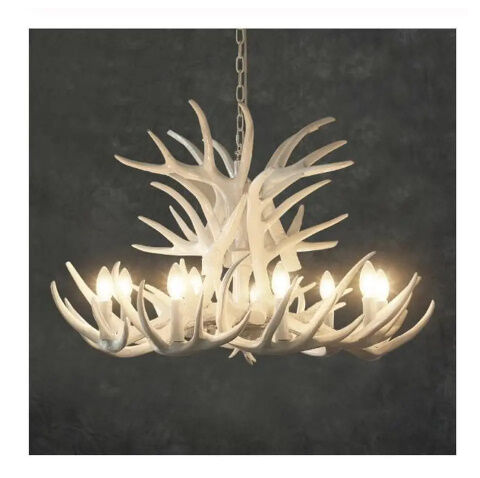 北欧スタイル 鹿角デザイン LEDシャンデリア 照明器具 吊り下げライト