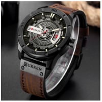 CURREN 腕時計 防水 本革ベルト 日付表示 日本製クォーツ ミリタリー スポーツ カレン 海外高級ブランド 5色展開