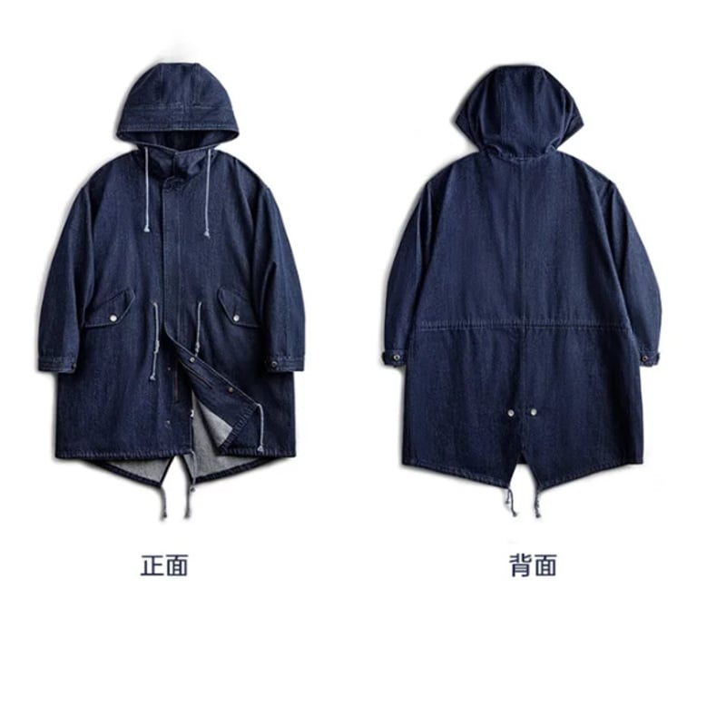 メンズ アメカジ デニム フィッシュテール ジャケット 春 秋 メンズ アメカジ デニム フィッシュテール ジャケット 春 秋
