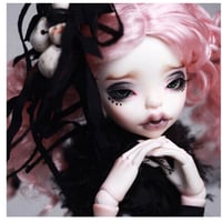 球体関節人形 美少女 愛嬌がある 1/4 本体＋眼球＋メイクアップ済み BJD カスタムドール 女の子 チャーミング かわいい ファニーフェイス 選べる5色