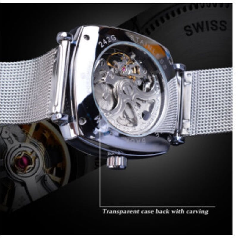 TECHNOS スケルトン 自動巻き 腕時計 TECHNOS（時計） 自動巻き スケルトン テクノス メンズウォッチ