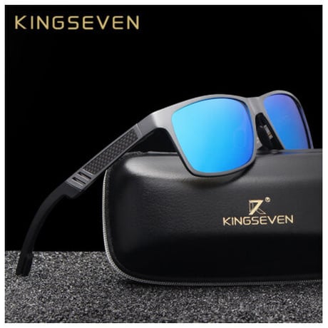 【N7180】 KINGSEVEN  サングラス メンズ ポラロイド UV400 偏光レンズ 高品質アルミニウムフレーム 海外トップブランド 高耐久性  高級 人気 【選べる3色】