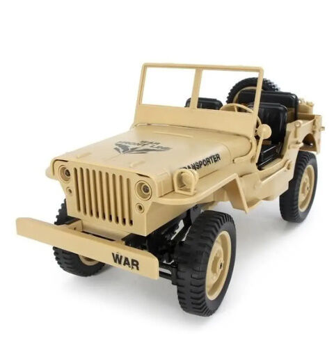 ジープ 4WD RCカー 1/10 オフロード 軍用トラック コンバーチブル