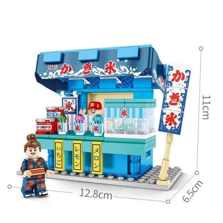レゴ互換 たこ焼き屋台ラーメン 屋台など4個セット LEGO互換品 クリスマス プレゼント おもちゃ ホビー