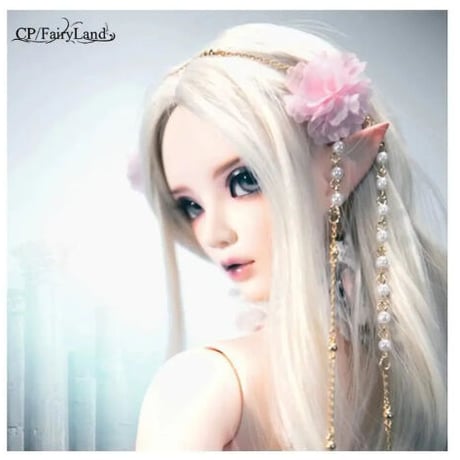 エルフ 妖精 1/3 ラバーボディー BJD 高品質 62.5 cm 球体関節人形 カスタムドール 本体眼球メイクアップ洋服 ウィッグセット