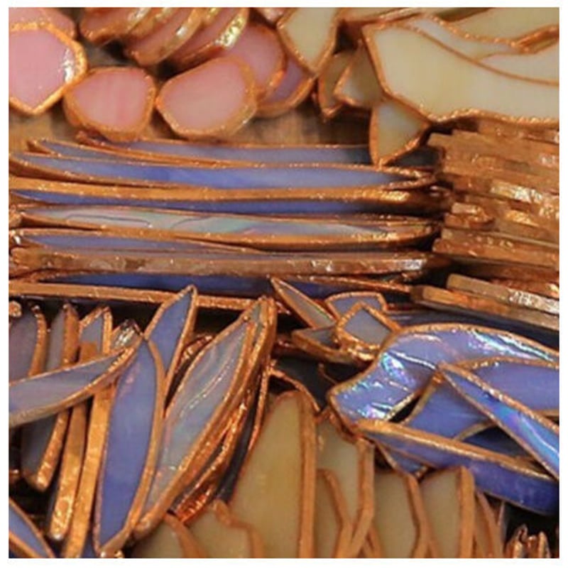 テーブルランプ 工芸品 アンティーク オウム ステンドグラス