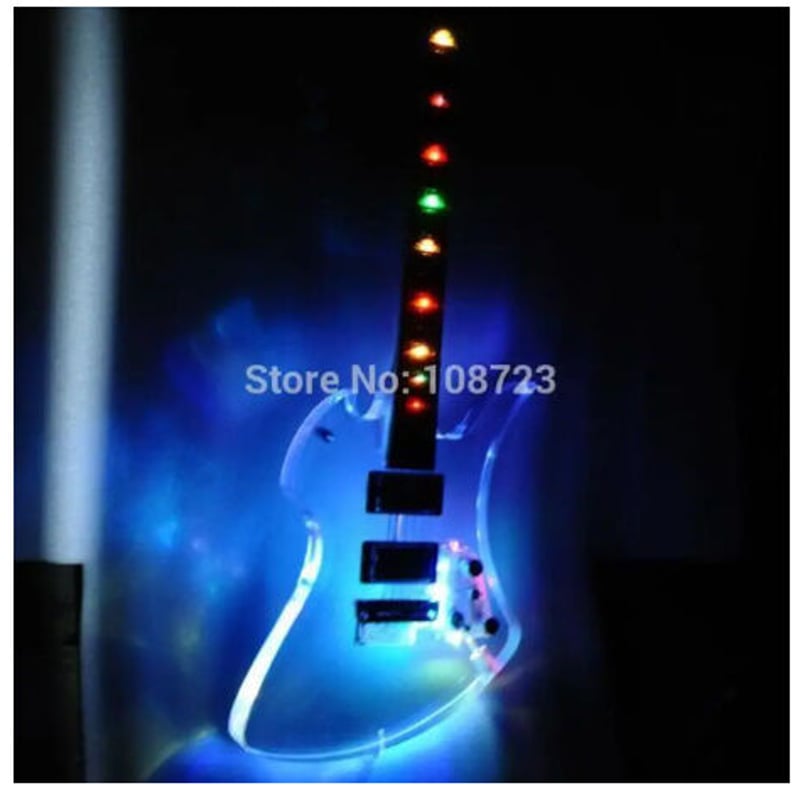 Guitar アクリル エレキギター 超レア エレキギター アクリル 透明