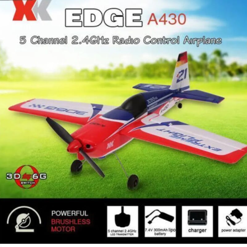 XK A430 2.4G 5CH ブラシ レスモーター 3D6Gシステム RC飛行機 430m