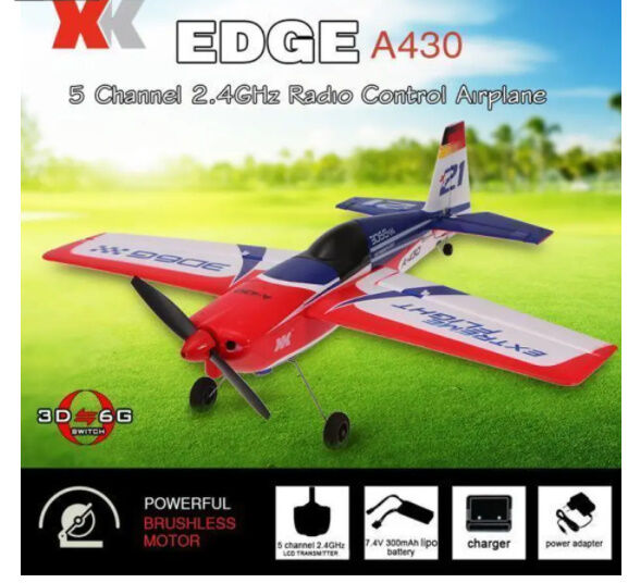 XK A430 2.4G 5CH ブラシ レスモーター 3D6Gシステム RC飛行機 430m