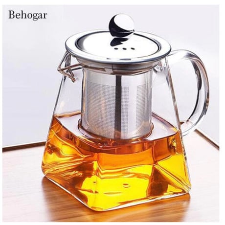 ティーポット 耐熱ガラス 洗いやすい おしゃれ お茶 紅茶 コーヒー アウトドア 550ml かわいい おしゃれなデザインで食卓を彩る