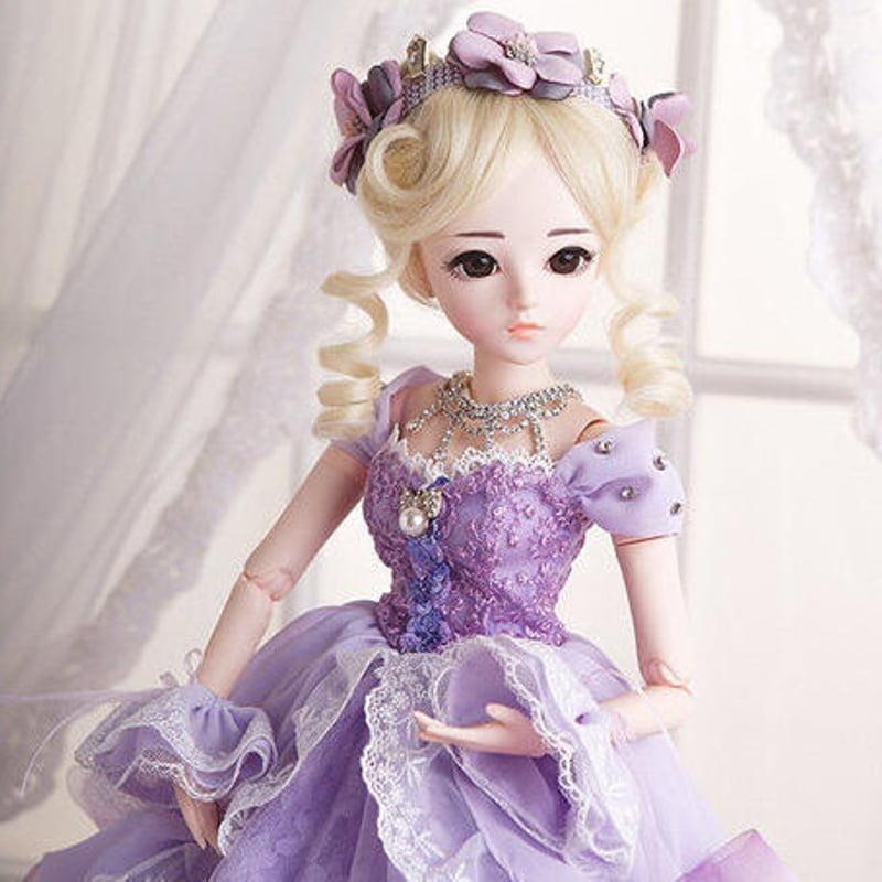 60cm 1/3 サイズ パープルドレス プリンセス かわいい女の子 60cm 1/3 サイズ パープルドレス プリンセス かわいい女の子