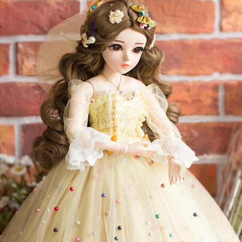 60cm 1/3 サイズ イエロードレス プリンセス かわいい女の子 60cm 1/3 サイズ イエロードレス プリンセス かわいい女の子