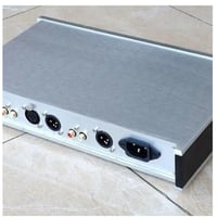 プリアンプ ハイエンド XLR入力 シルバー アルミシャーシ
