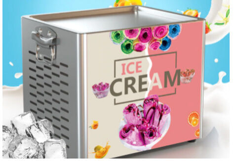 アイスクリームメーカー】 ロールアイス 機械 110V 家庭用 簡単 【業務