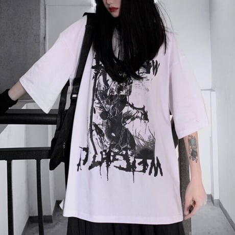 プリント 半袖 Tシャツ【二色展開】