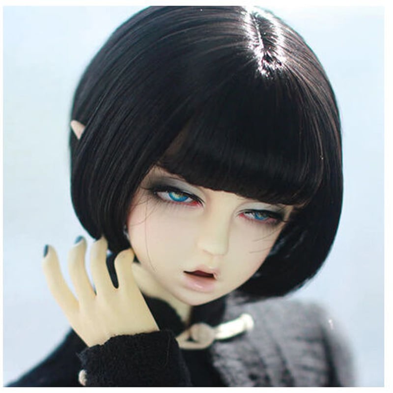 カスタムアイシードール 本体ウィッグ付き 人形 カスタムドール 黒髪