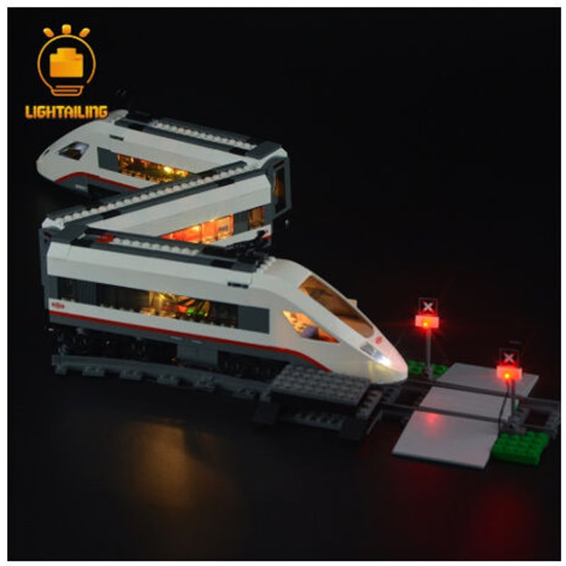 レゴ シティ 60051 ハイスピードパッセンジャートレイン 互換 LED