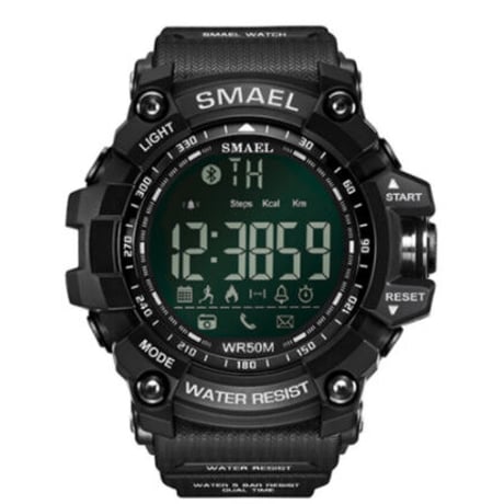 【1617B】 SMAEL Bluetooth スタイリッシュ スマートウォッチ 50m防水 便利 多機能 ブルートゥース 腕時計 LED 日付表示 【海外高級ブランド】