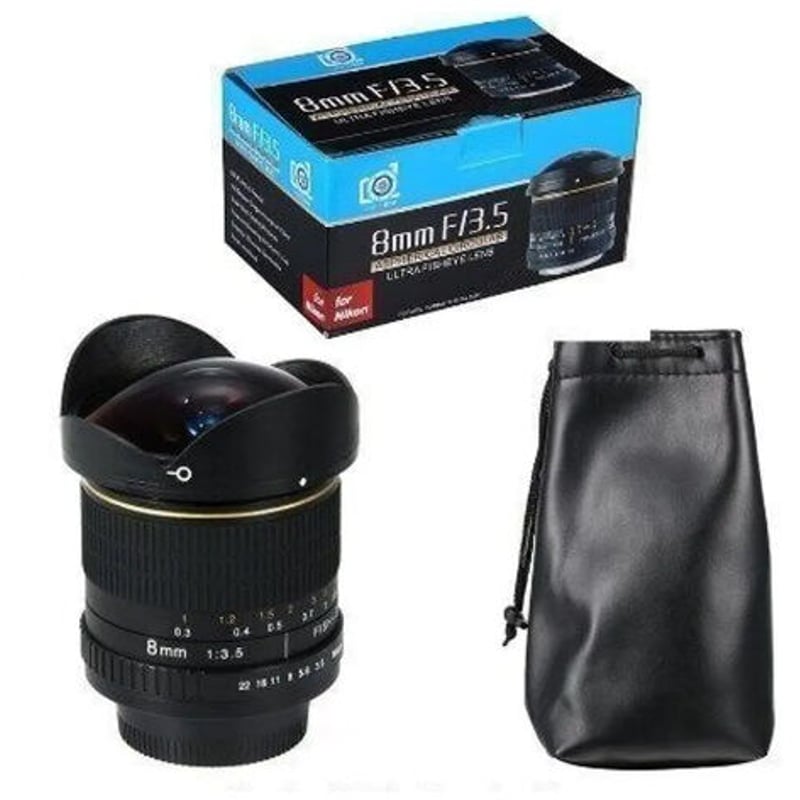 ニコン用 魚眼レンズ f/3.5 8mm 一眼レフ デジタル d3100 d3200 d520