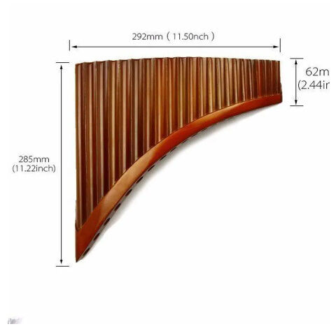 ルーマニア フルート楽器 高級 右手 民族楽器 天然竹製 パンフルート パンパイプ 22パイプ...