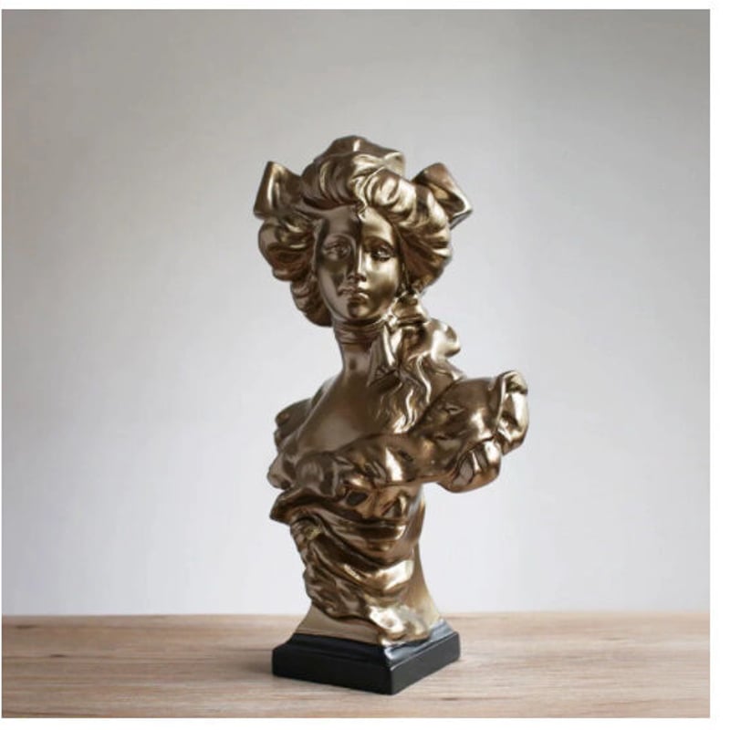 オブジェ】 置物 北欧インテリア 彫刻 ヨーロッパ 女性 貴婦人