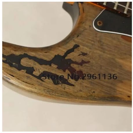SRV スタイル アンティーク加工 レトロデザイン エレキギター 初心者 Stevie Ray Vaughan グローバルカスタムギターのみ ケース無