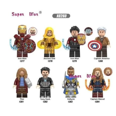 LEGO風 レゴ互換 アベンジャーズ 8体セット 9パターンから選択可能 アメコミ マーベル