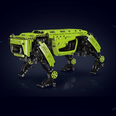 【3色展開】 犬型 電動 ロボット ブロック リモコン 動く おもちゃ プレゼント ペット デジタルペット