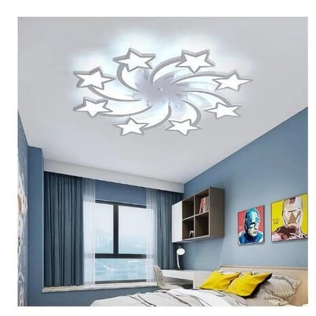 LED シャンデリア 星デザイン 8heads 天井照明 子供部屋 リビングルーム ベッドルーム オシャレ インテリア