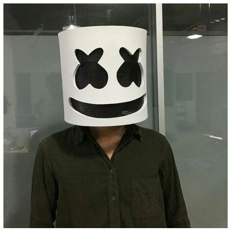 DJ Marshmello マシュメロ マスク 仮装 グッズ コスプレ 衣装