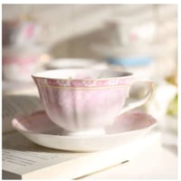 ティーカップ 225ml ソーサー スプーン 3点セット 英国風 パストラル 磁器 コーヒー お茶会 食器 高級装飾 贈り物 エレガント