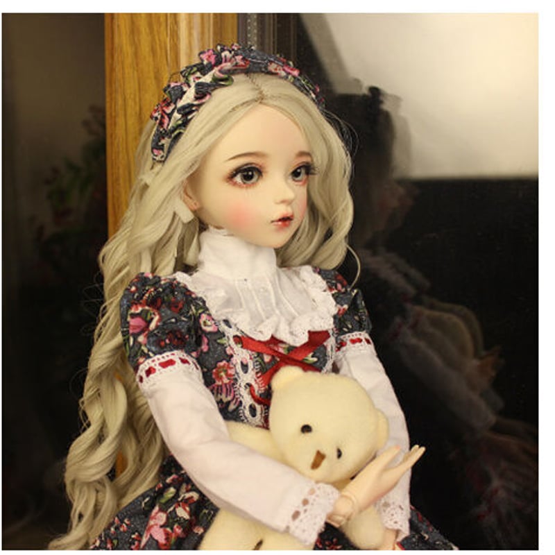 花柄の可愛い衣装】 BJD フルセット 1/3 美少女 60cm 球体関節人形