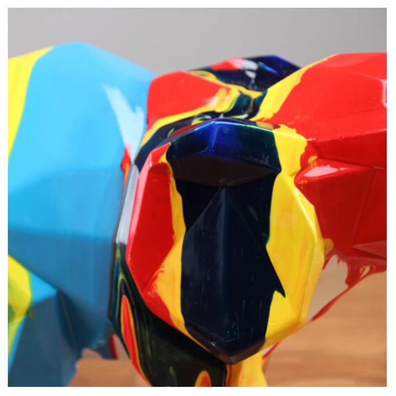 オブジェ】 置物 北欧インテリア 象 アート カラフル おしゃれ