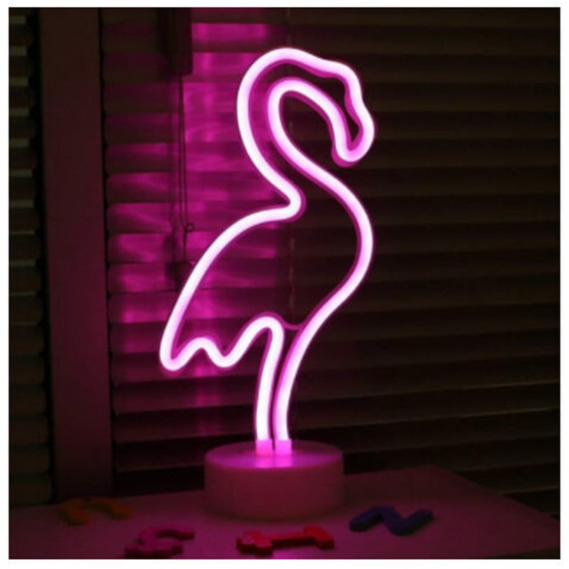 ネオンライト】 フラミンゴ ピンク色 ネオンサイン 管 バー CLUB