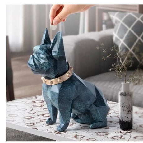 貯金箱 犬デザイン ６色展開 可愛い 置物 誕生日プレゼント インテリア 貯金箱 ギフト